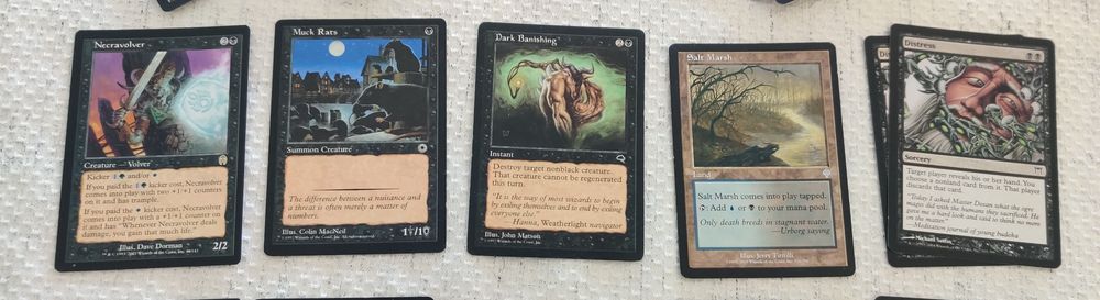Magic the Gathering cartas aleatórias pretas