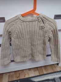 Sweter beżowy dla chłopczyka 92-98cm