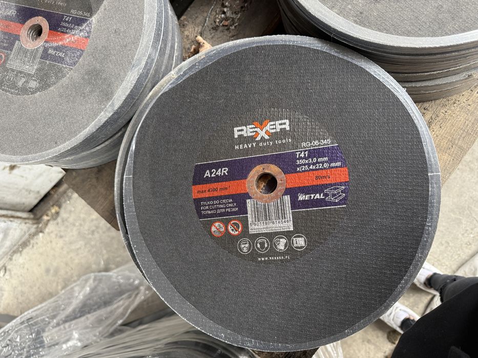 Tarcze do cięcia metalu i nierdzewki REXER A24R 350x3,0 mm