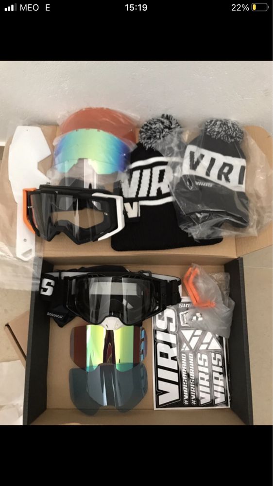 Goggles enduro downhill viris brand