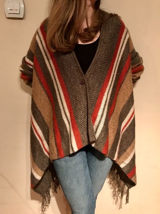 Sweter etno poncho L/XL