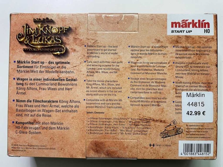 Märklin 44815 - Escala H0 - um vagão da série «Jim Knopf»