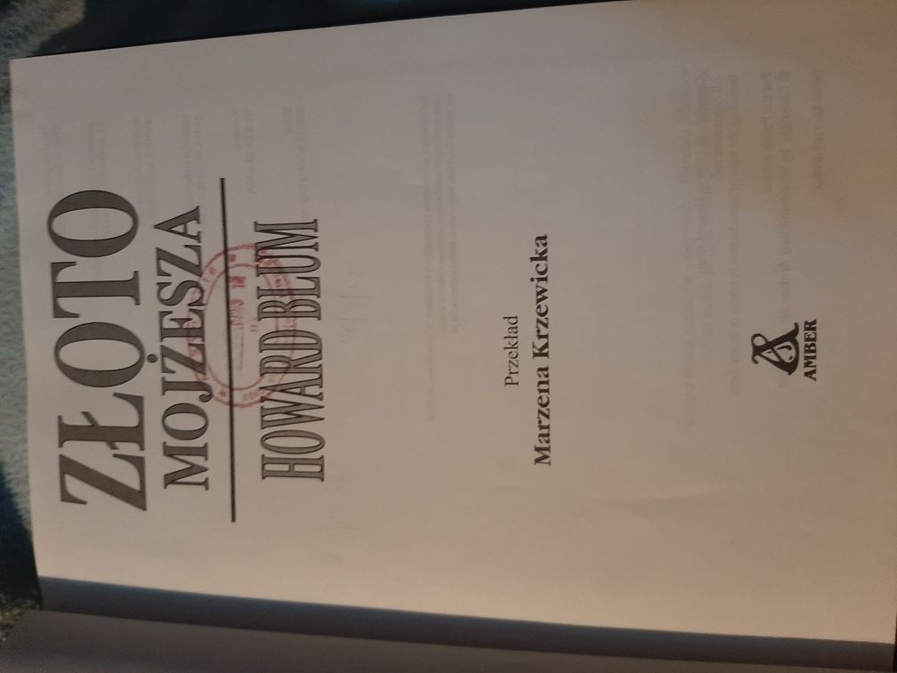 Złoto Mojżesza.H.Blum