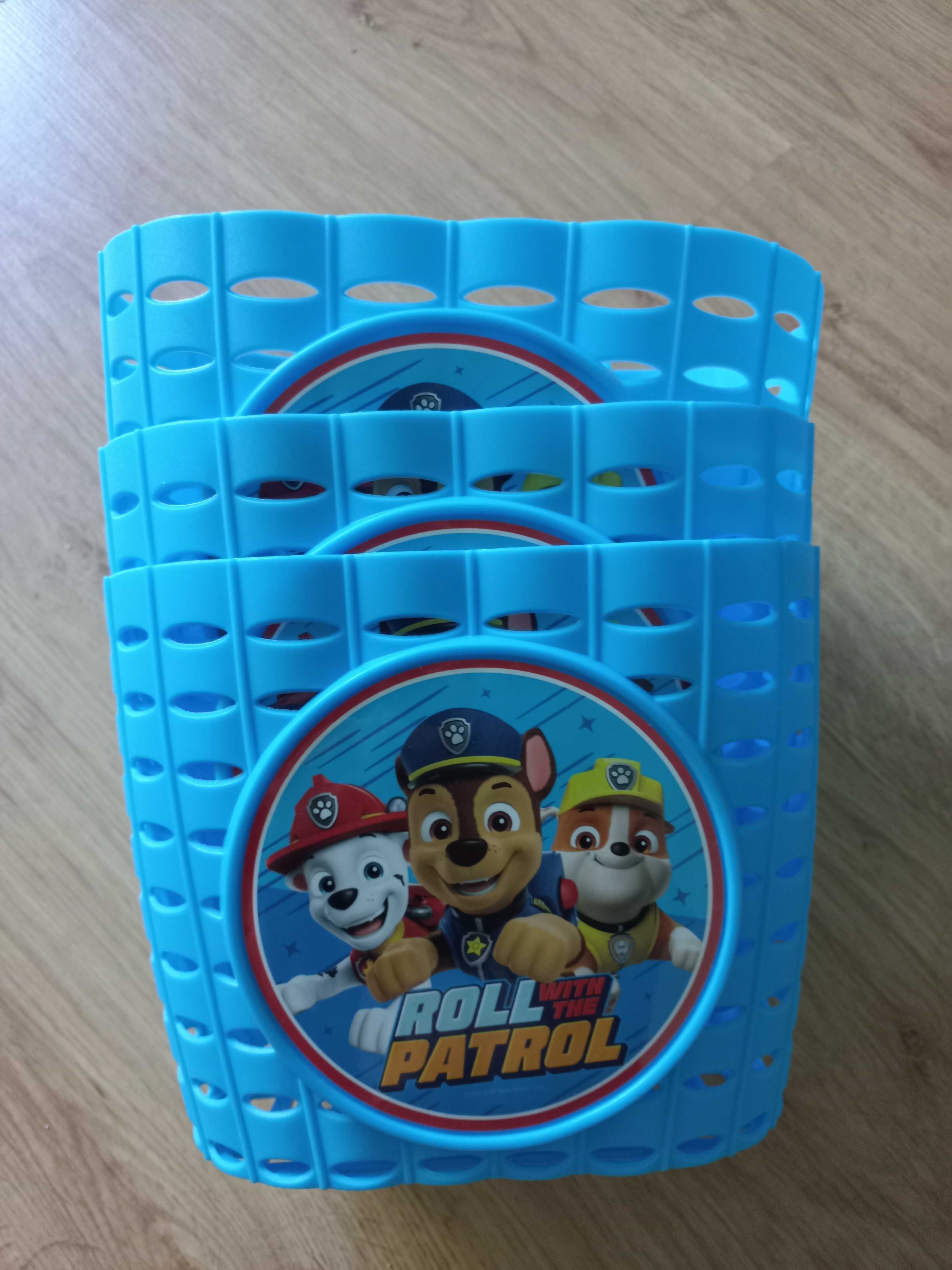 Koszyczek na rowerek, hulajnogę Psi Patrol Marshall, Rubble, Chase