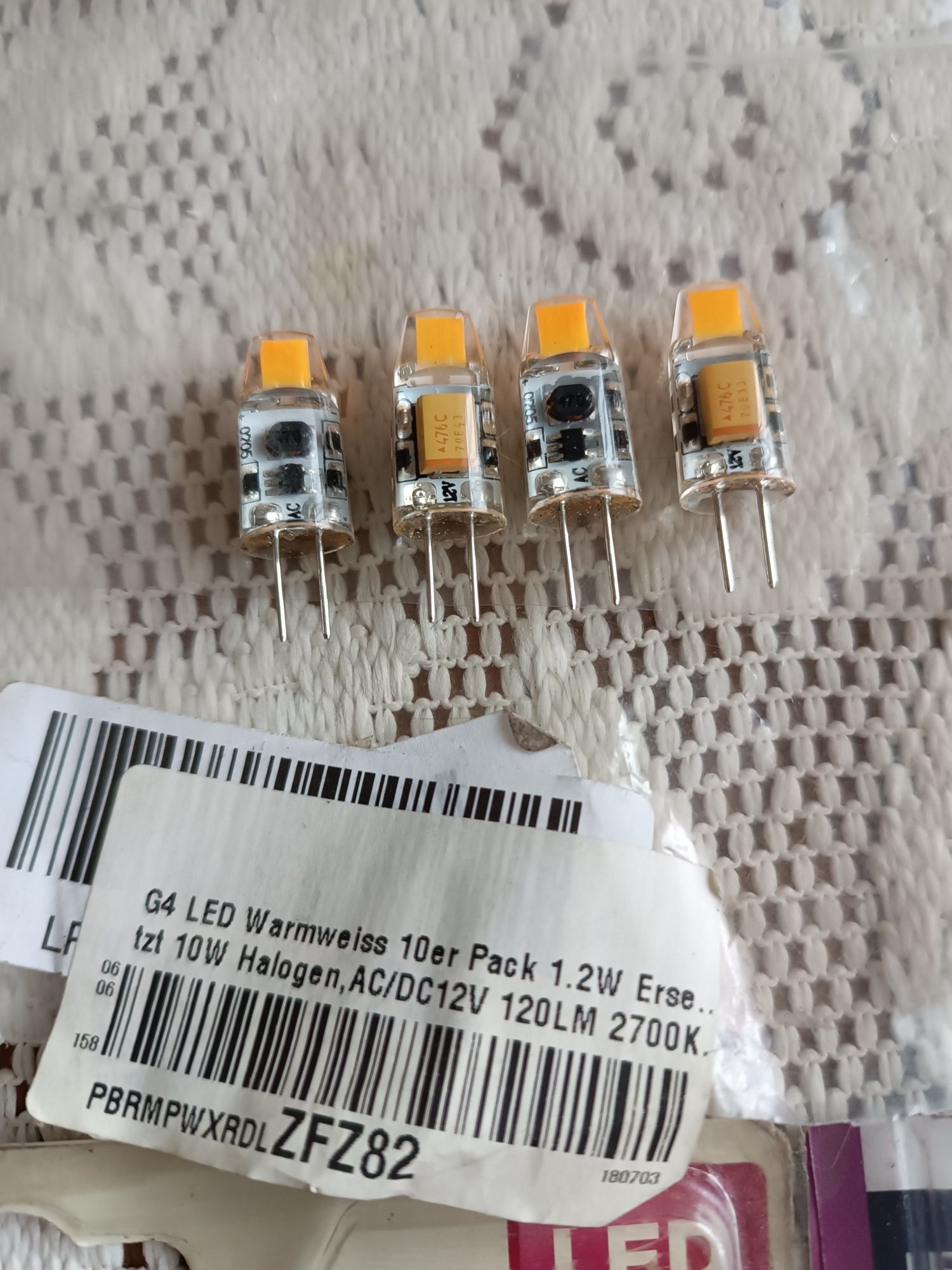 6x zestaw żarówek G4 LED OSRAM PHILIPS halogen barwa ciepla