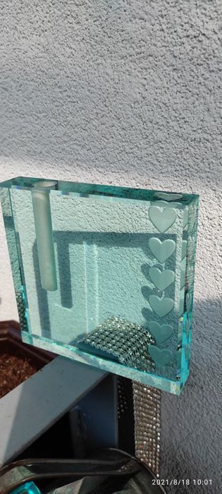 Stephen Schlanser - Podpisany wazon na pączek serca 1999 r