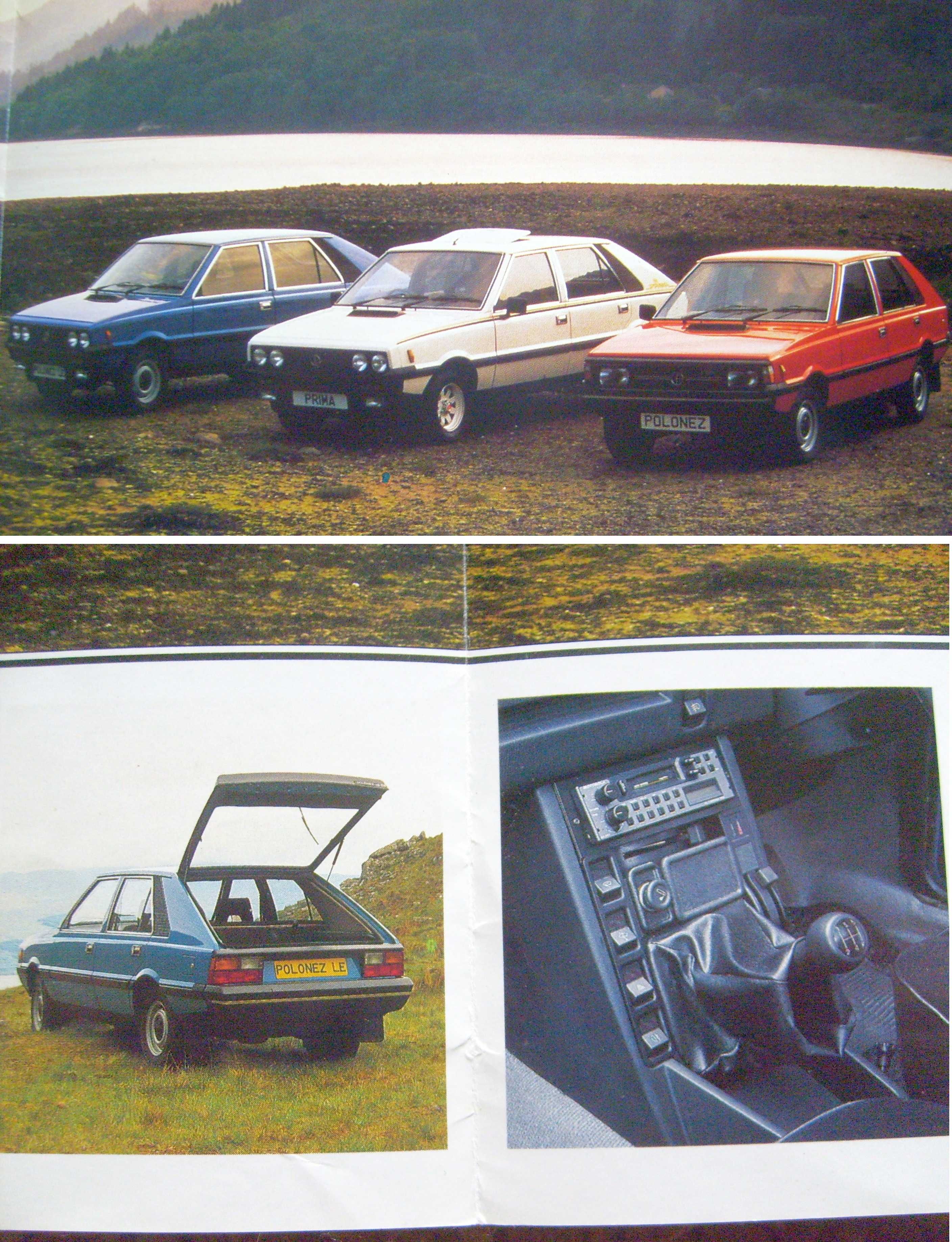 FSO Cars 1986 / Saloon Estate Pick-up (125p), Polonez / prospekt UK