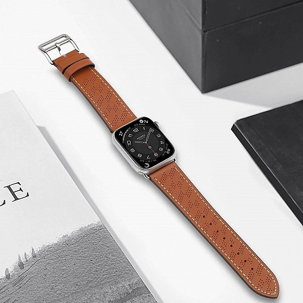 Strap Leather skórzany pasek Apple Watch Ultra, SE, 9, 8, 7, 6, 5, 4,