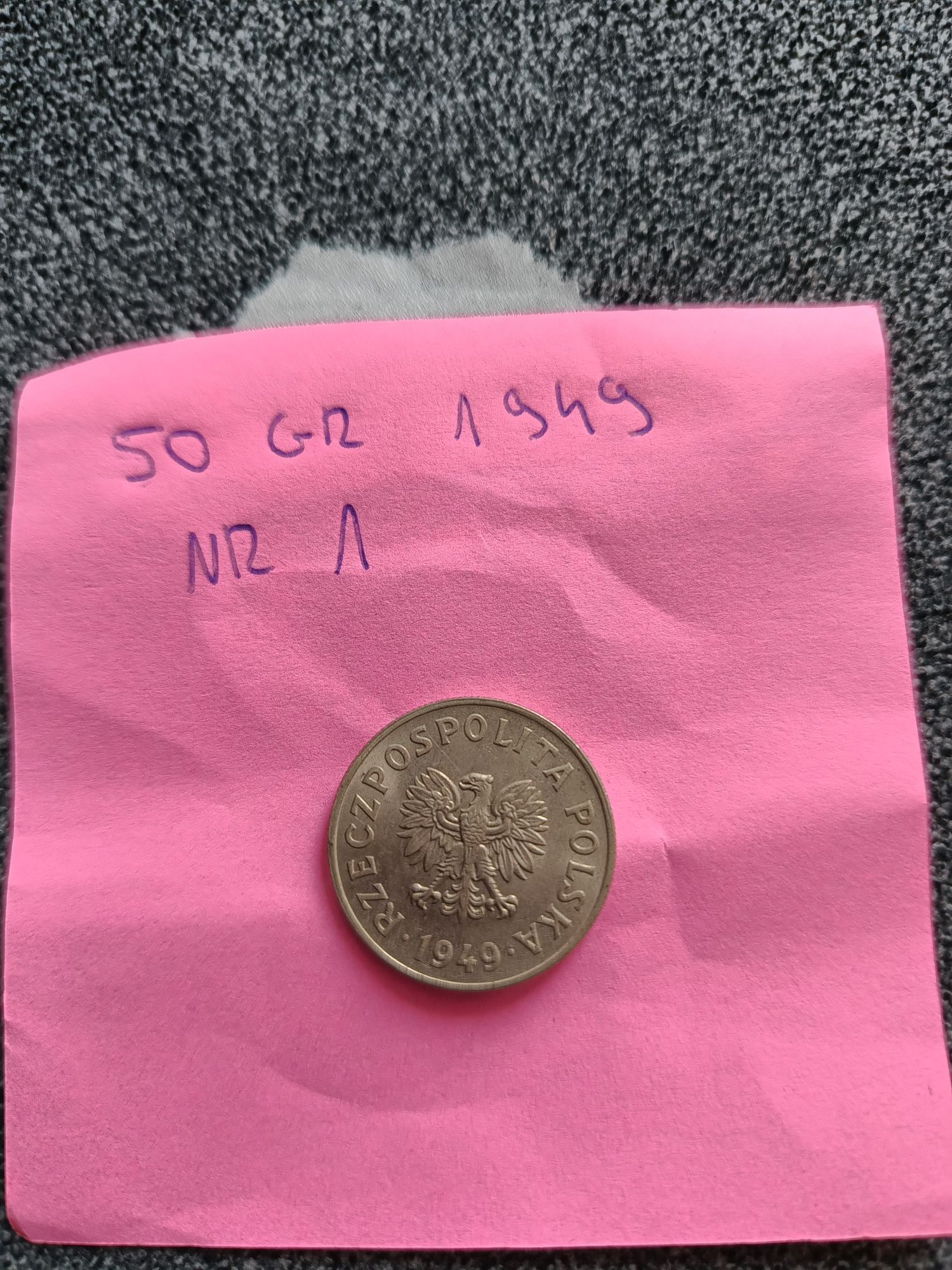 Moneta 50 groszy 1949