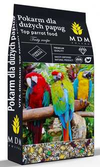 PDO karma dla papug duzych z owocami i warzywami  10 kg MDM