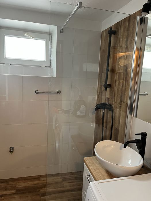 Ścianka prysznicowa kabina walk-in 80cm Beloya chrom transparentna