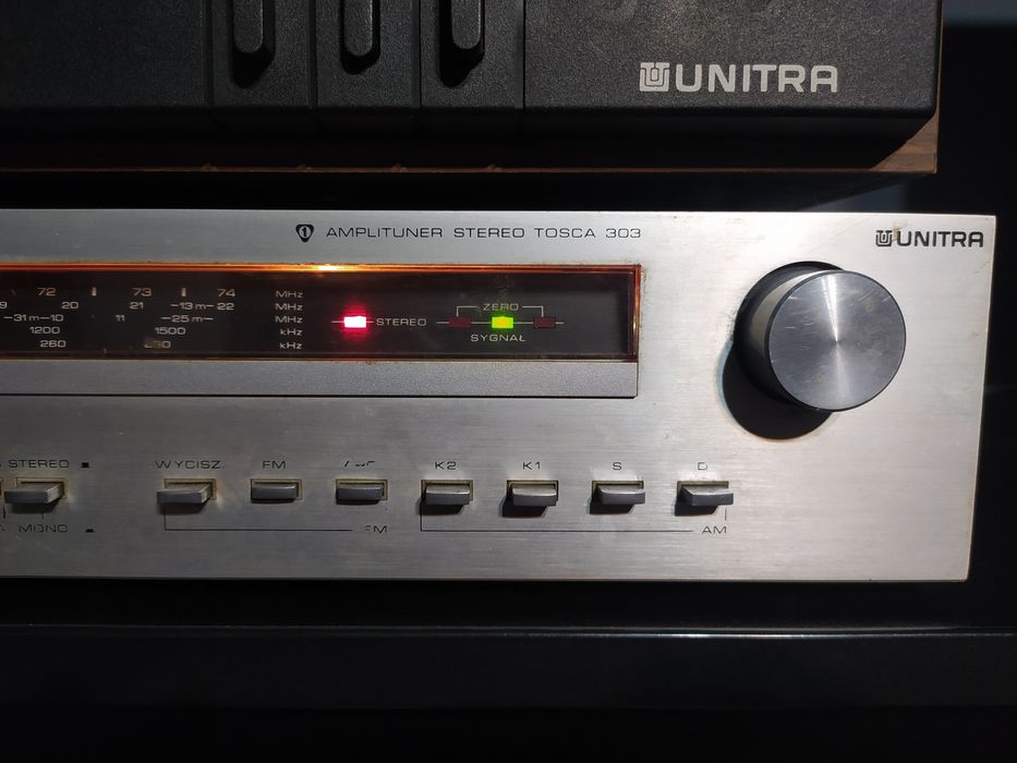 Amplituner Unitra Tosca 303, pierwszy właściciel, przestrojone radio