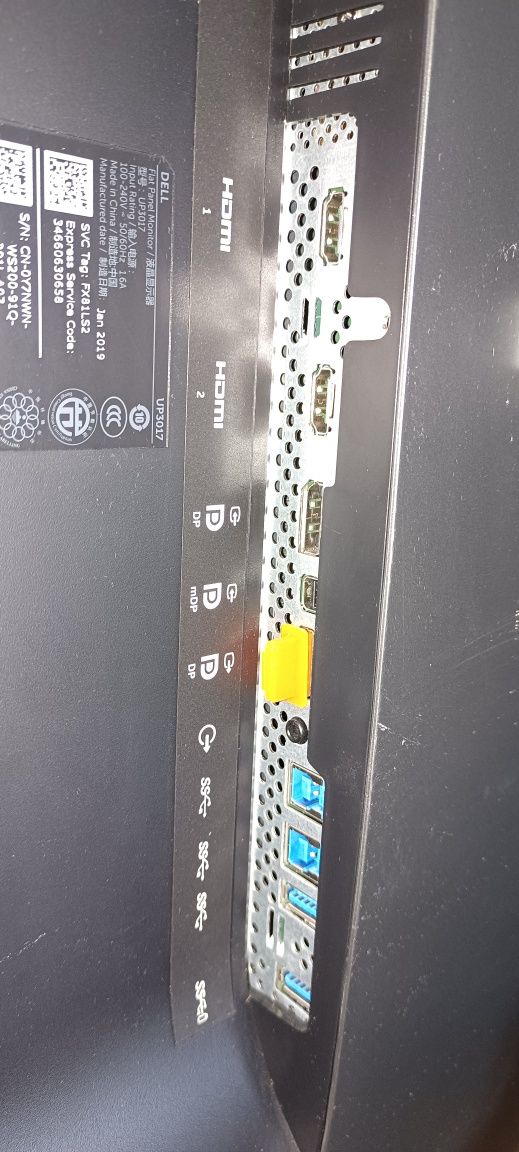 Monitor 30 DELL UP3017 2K IPS 16:10 IPS z uchwytem na biurko.