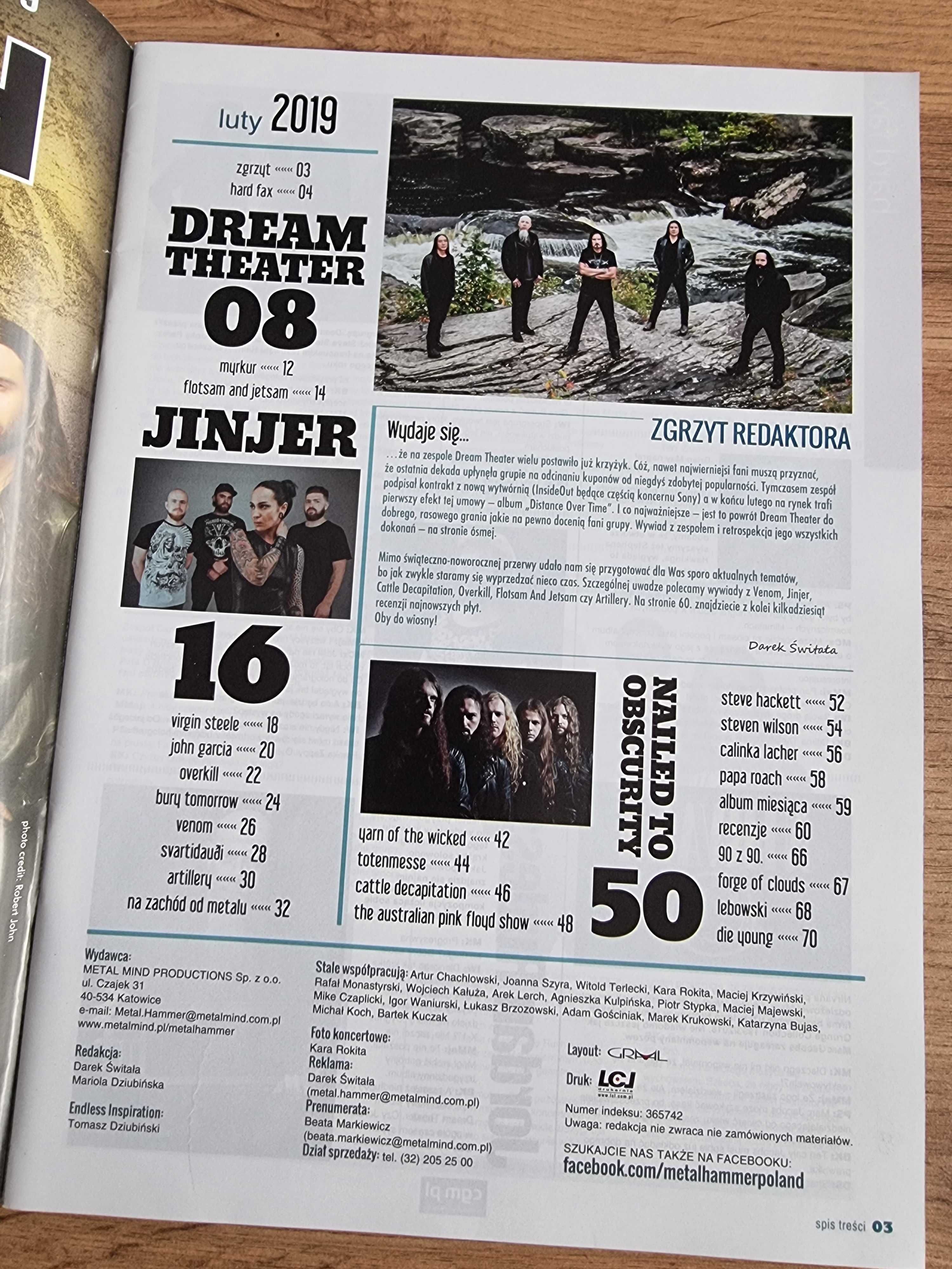 Metal Hammer 2019 - Dream Theater, Plakat: DIO, Eluveitie