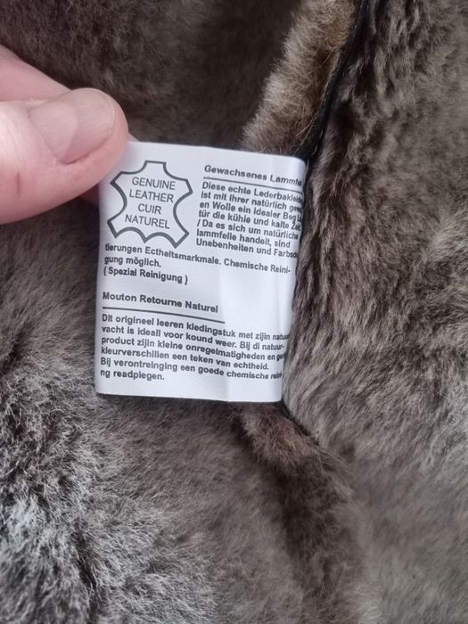 Шоколадна нова натуральна чоловіча дублянка, дуже тепла, чоловічий вер