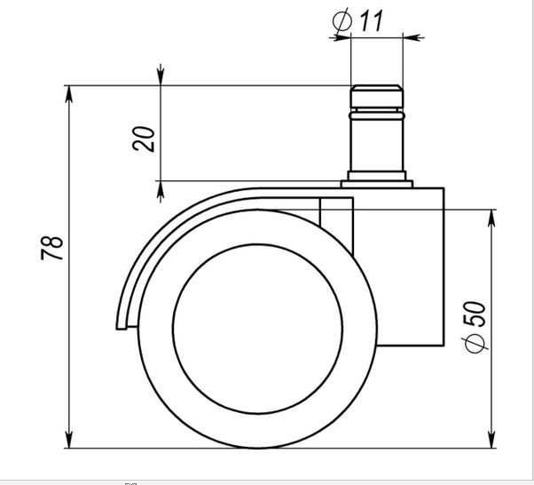 Комплект роликів з хромованою накладкою для крісел Kulik System