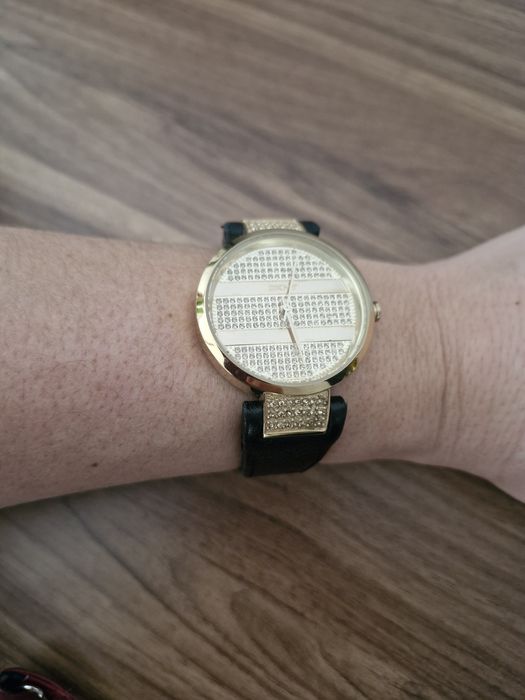 DKNY zegarek czarny złoty złoto czarny oryginalny