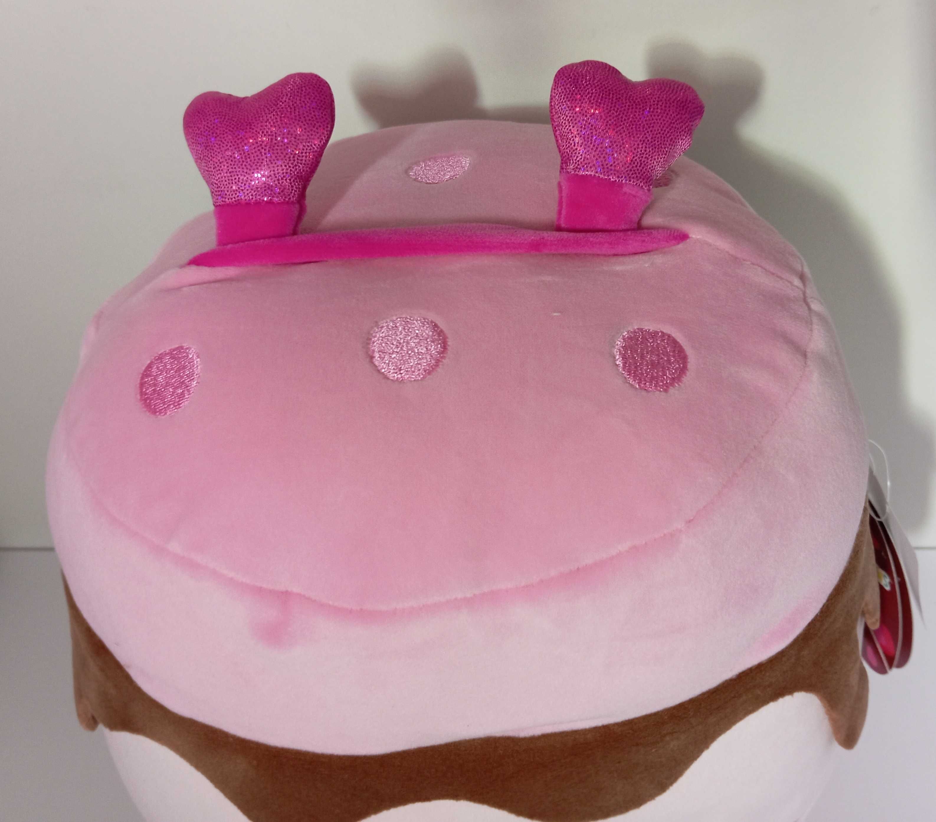 Nowa maskotka squishmallows 30 cm ciastko walentynkowa