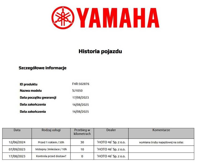 Skuter wodny Yamaha Super Jet 1050 tuning pierwszy właściciel