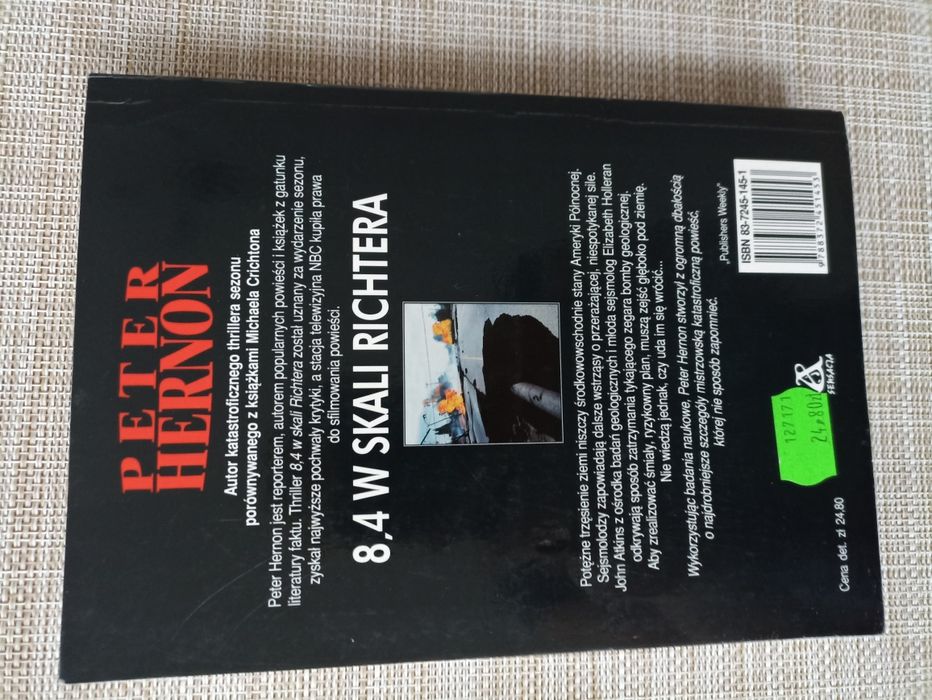 8,4 w skali richtera Peter Hernon