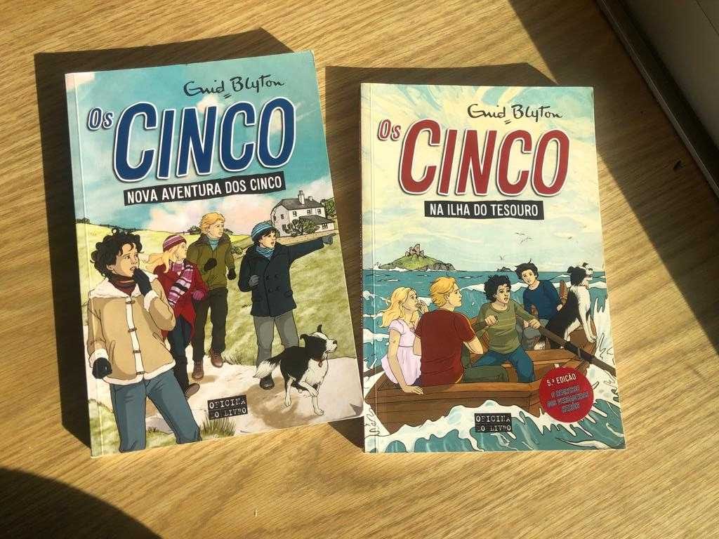 Livros da coleção "Os cinco"- volumes 1 e 2