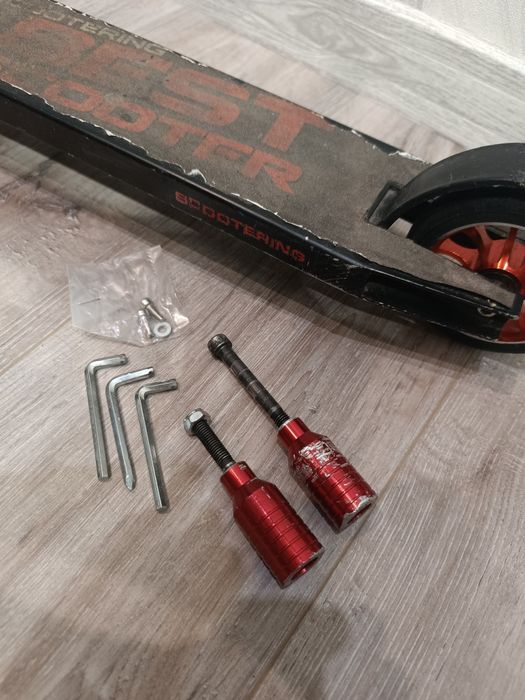 Самокат трюковий, пеги, алюмінієвий диск, Best Scooter, бу