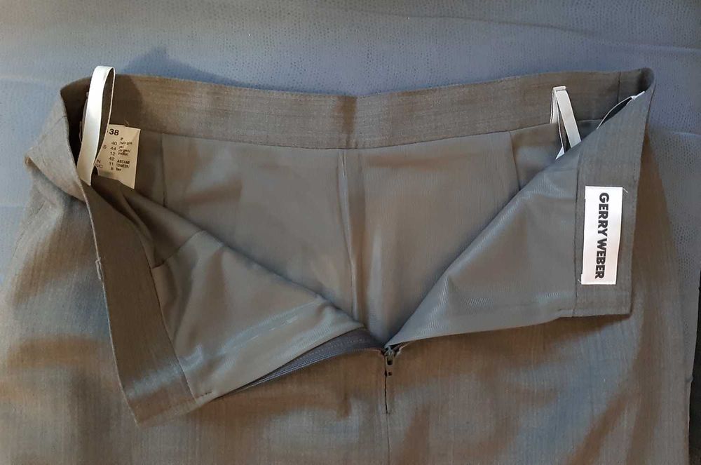 Юбка серая Gerry Weber  новая 38р./Лаконічна спідниця міді сіра S/M