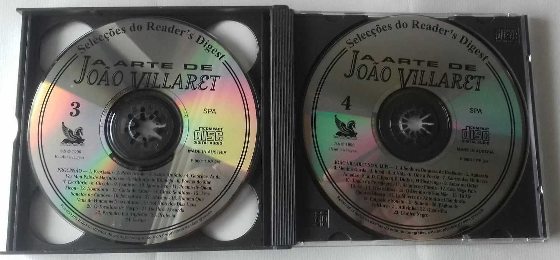 Caixa 4 CD’s  João Villaret  “A arte de João Villaret ”