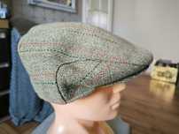 Derby Tweed kaszkiet męski wełna UK zieleń Peaky Blinders