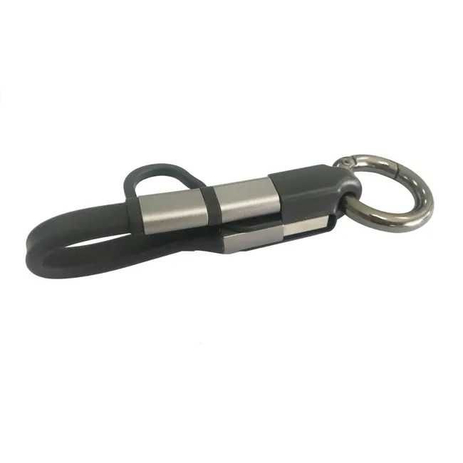 Kabel USB A / micro USB + Lightning Brelok EVOLOGY