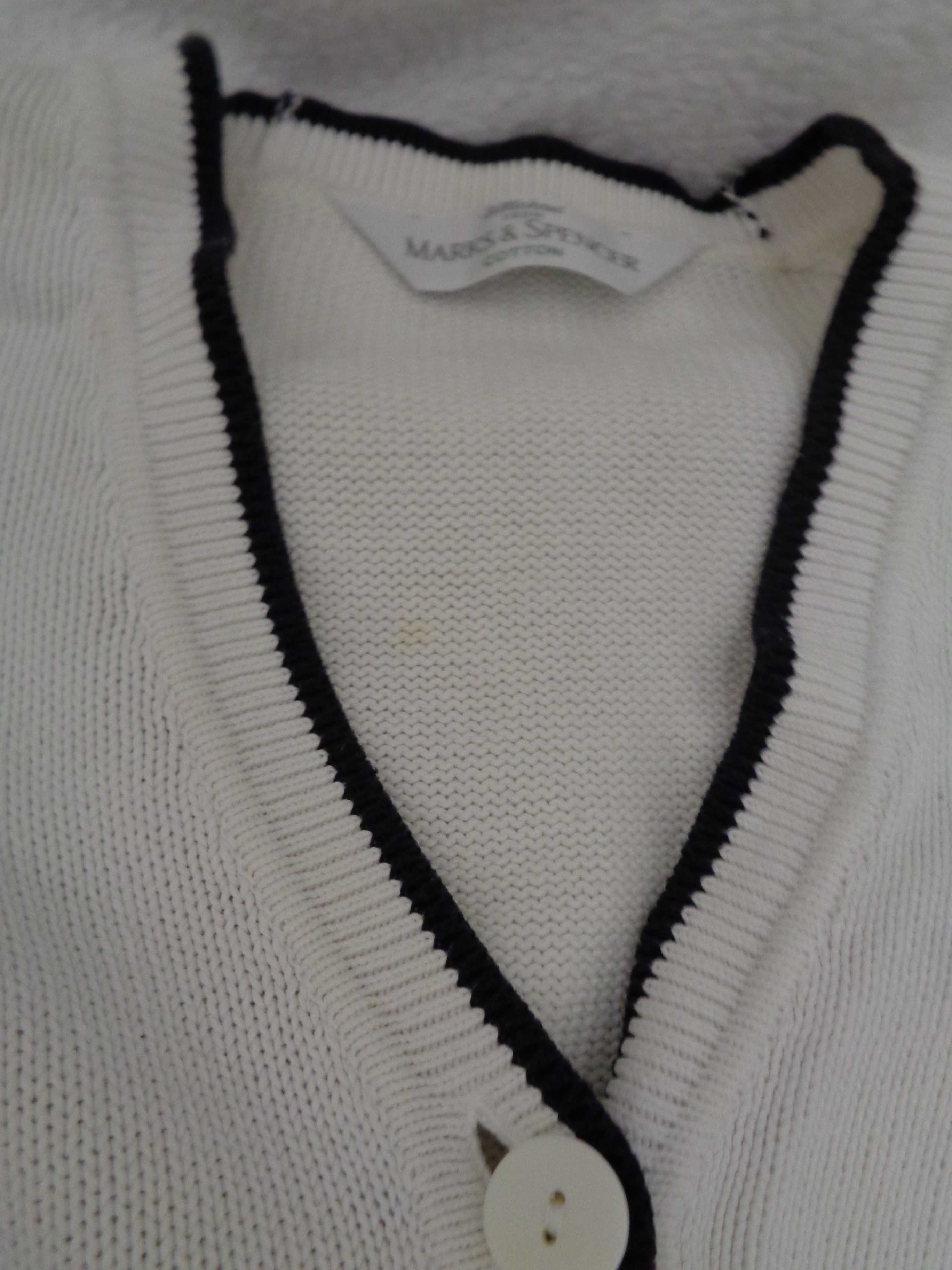 Swetry białe Slazenger Marks & Spencer Queen of Saba