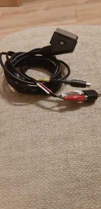 Kabel podłączeniowy euro scart s-video z audio mini jack