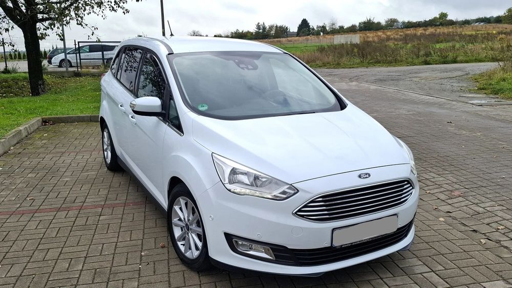 Ford Grand C-MAX 150 KM, 100% BEZWYPADKOWY, Navi, 2xPDC, Ledy, serwis ASO, st. IDEALNY