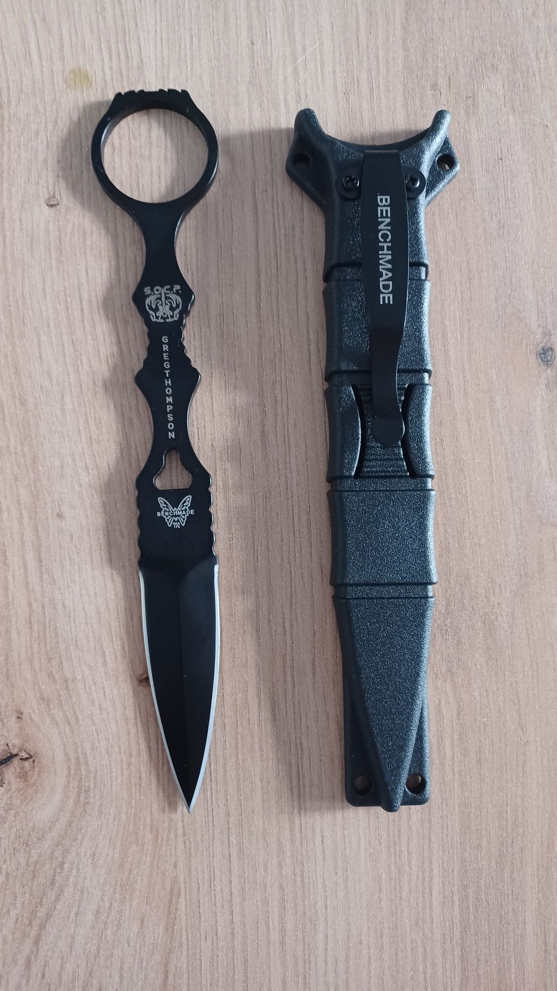 Nóż taktyczny sztylet Benchmade 176 BK SOCP