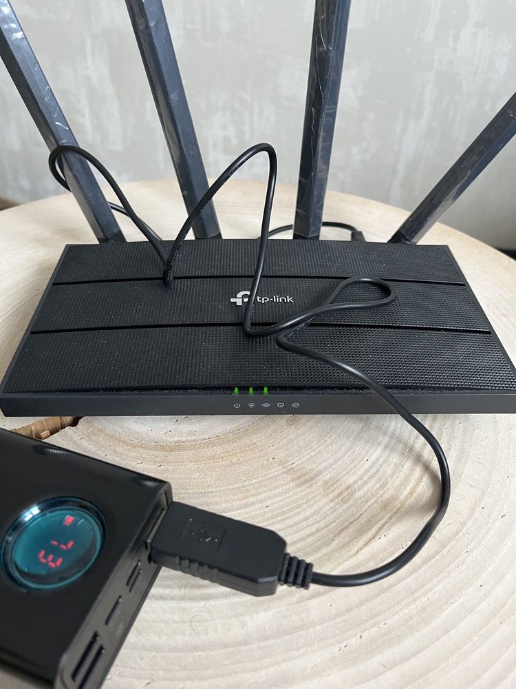 USB Кабель питания 12V для подключения роутера, модема от Power Bank