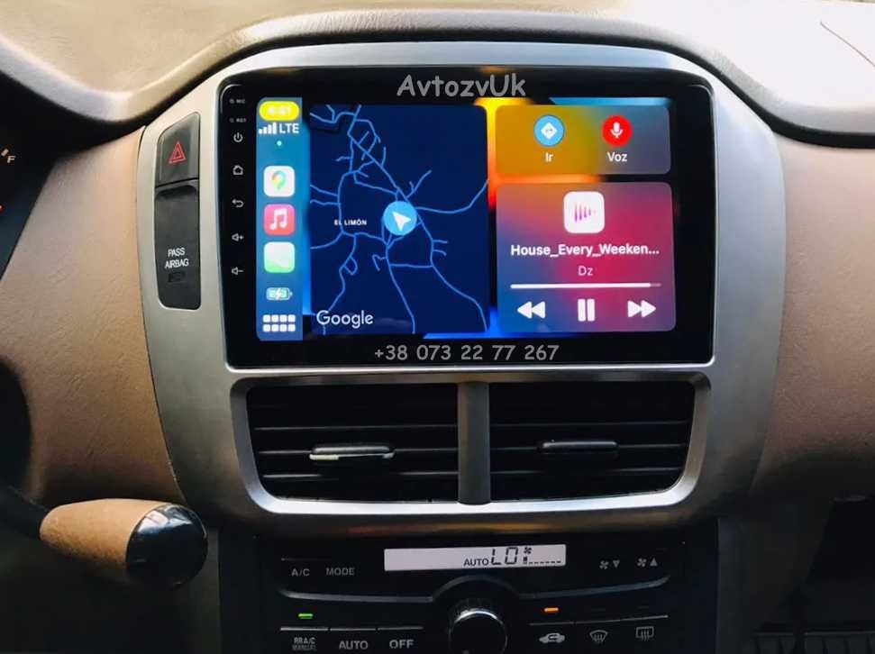 Магнитола Honda PILOT Хонда ПИЛОТ 2 дин GPS USB TV CarPlay Android 13