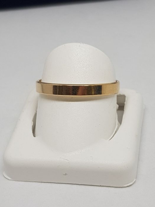 Złota płaska obrączka złoto 583 Rozmiar 22