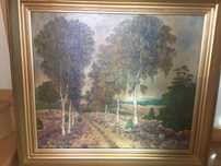 Obraz olejny w ramie