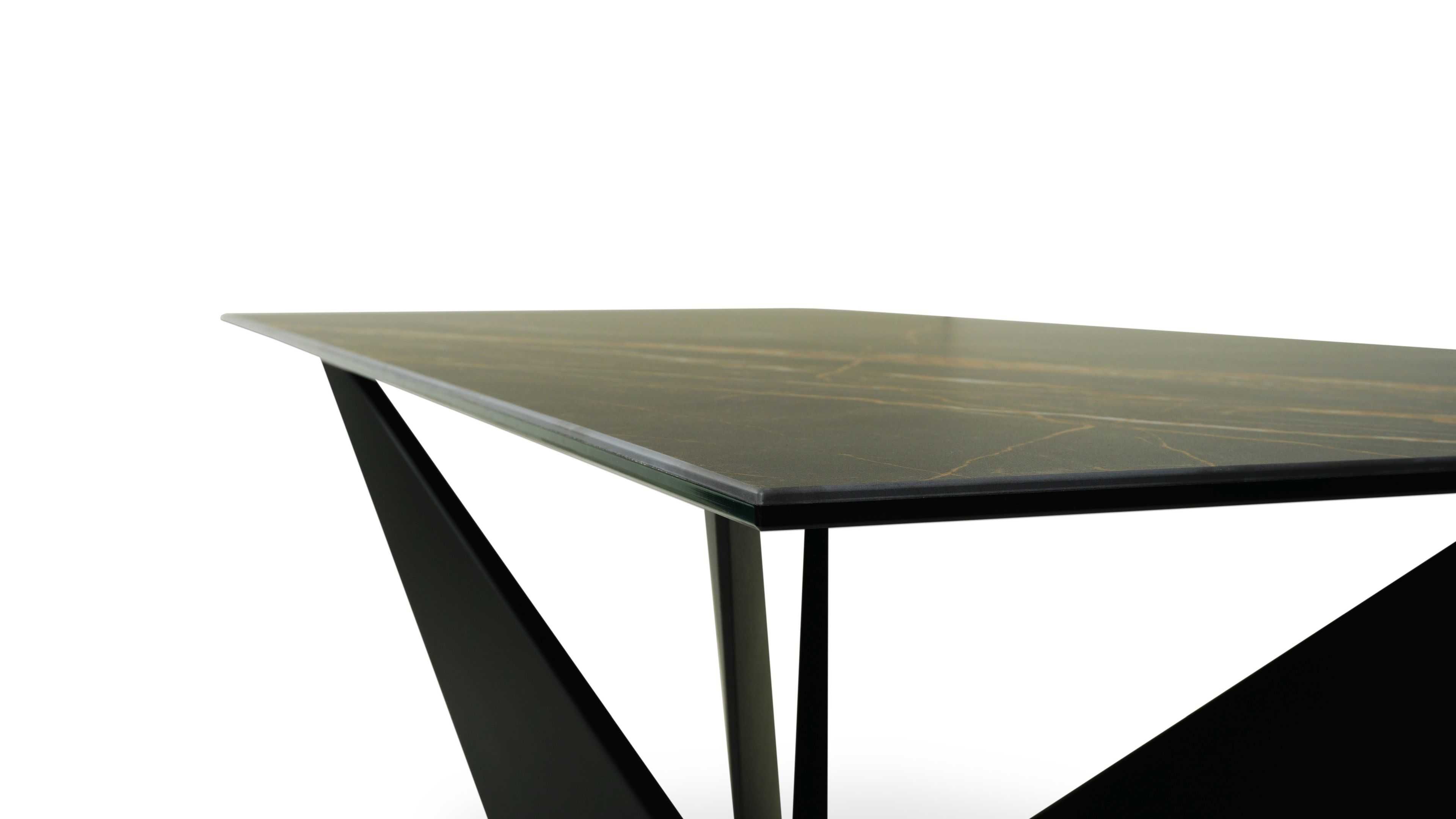 Stół ze spieku kwarcowego 280x100 Nero Noir Desire