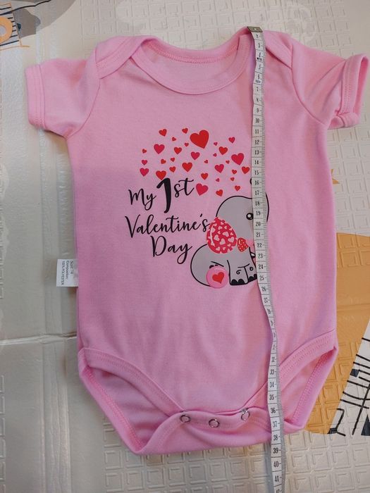 Body niemowlęce walentynkowe