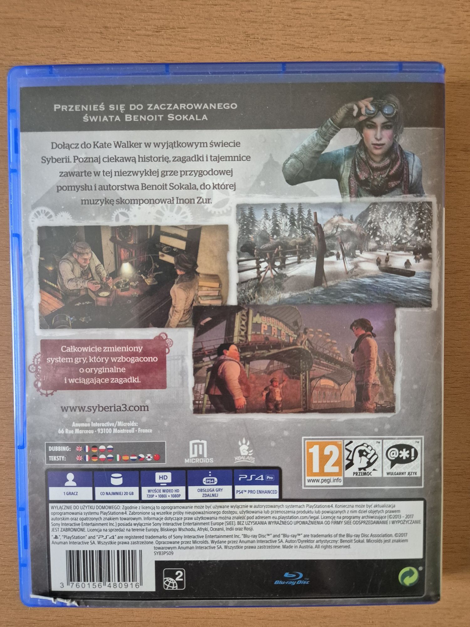 Syberia 3 (PS4) (PL)