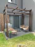 Pergola tarasowa plus deski tarasowe