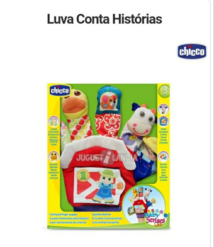 Chicco - Luva fantoche contadora de histórias