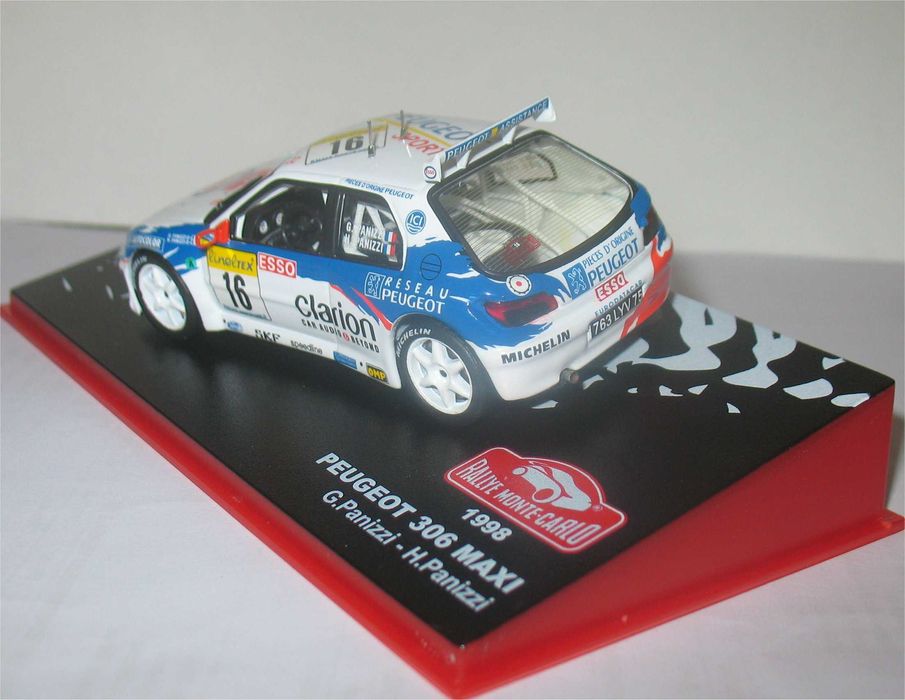 Altaya/Ixo - Peugeot 306 Maxi - 9º Monte Carlo 1998 - Gilles Panizzi
