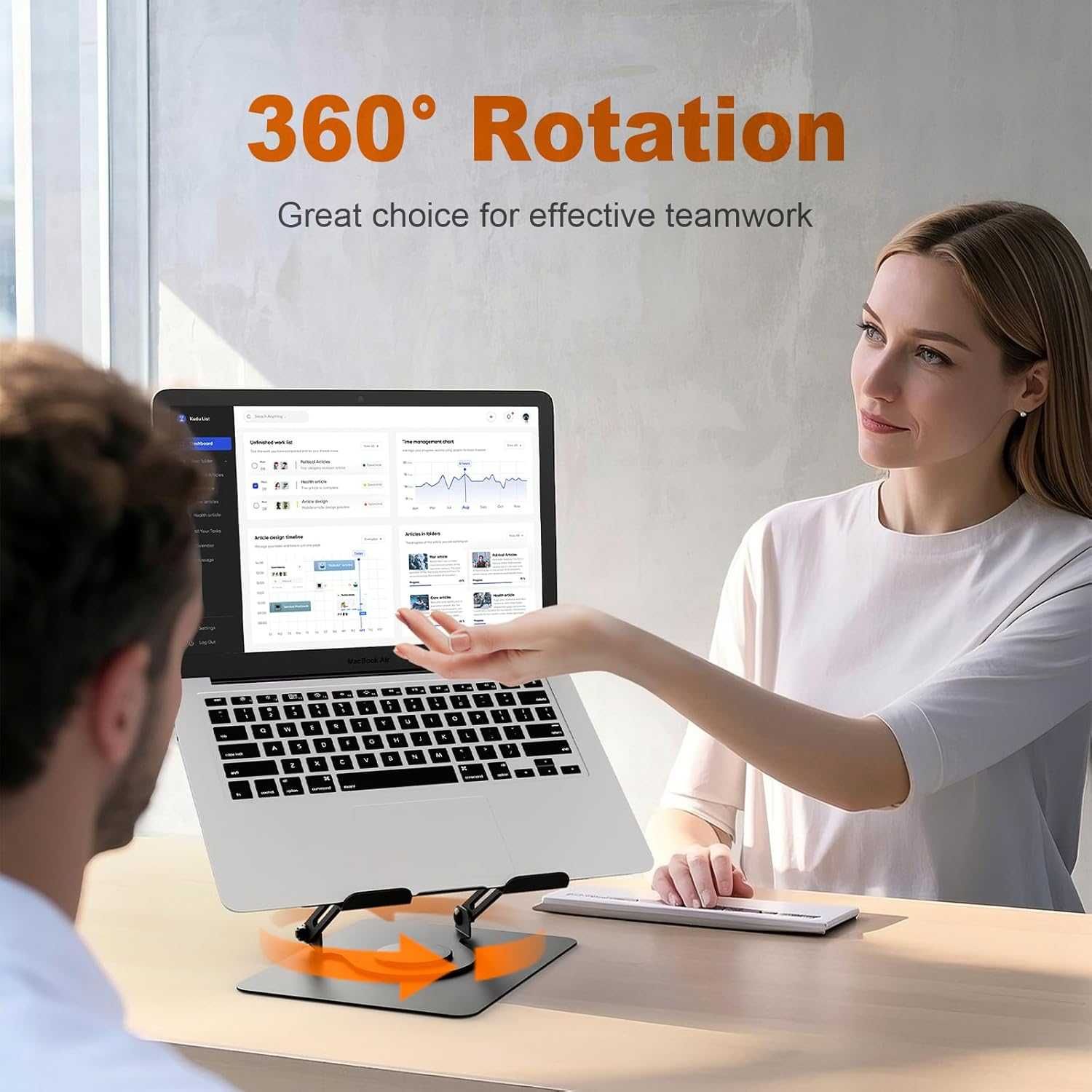 GRIFEMA Stojak Podstawka pod Laptopa 10-17.3 REGULOWANA 360 METALOWA