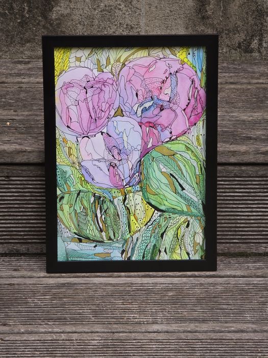 Obraz obrazek akwarela A4