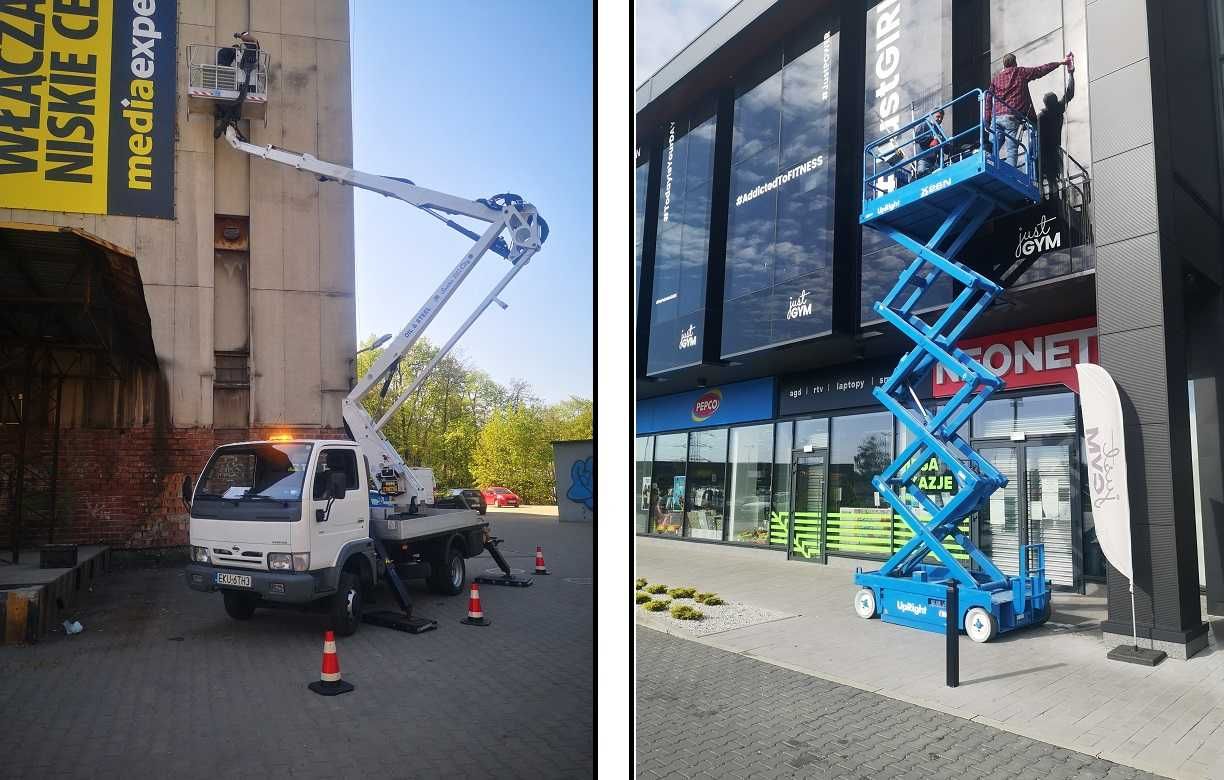 Zwyżka SIEMIANOWICE Wynajem zwyżki podnośnik koszowy zwyżek koszowego