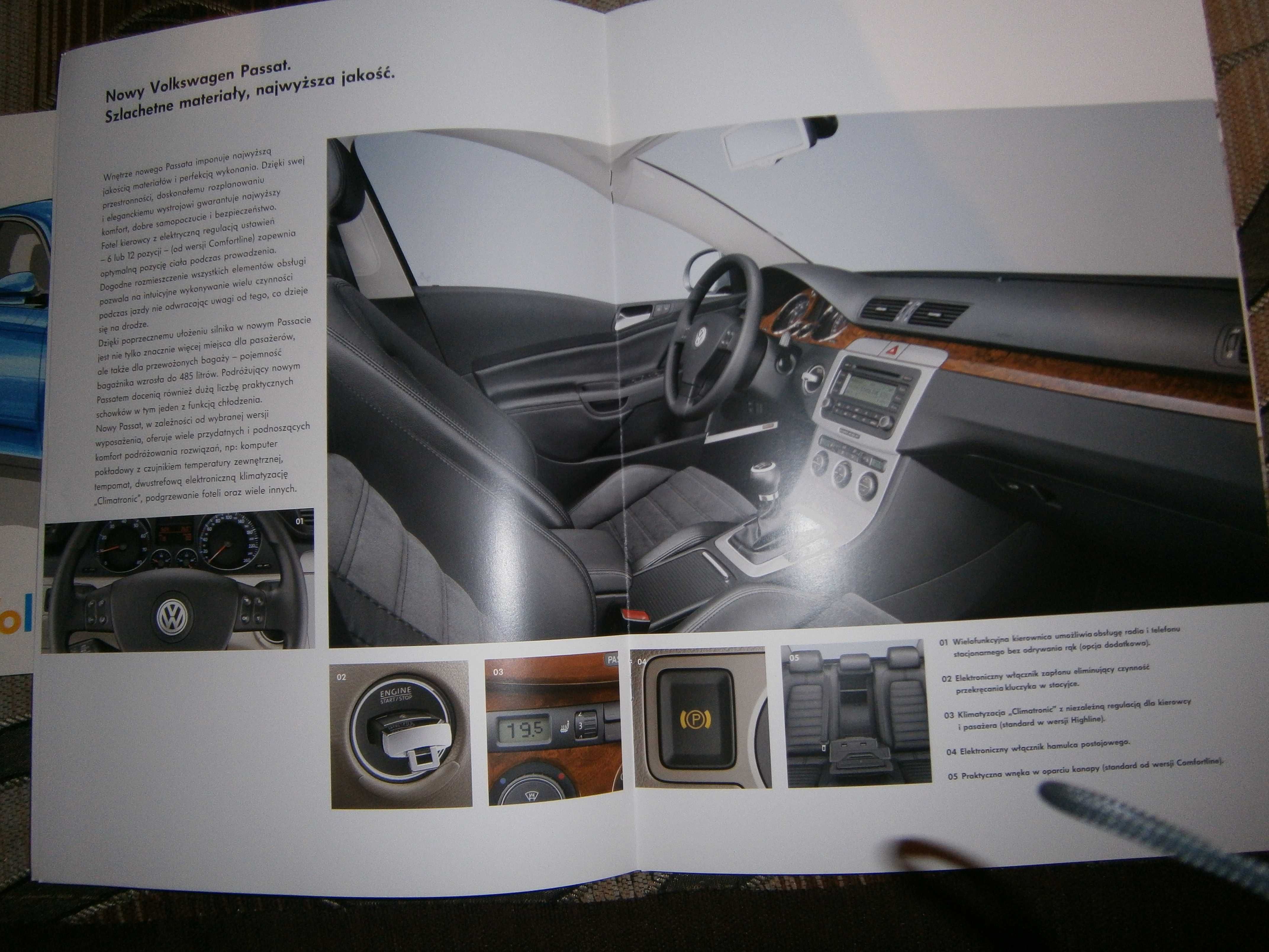 Folder prospekt VW PASSAT  B 6