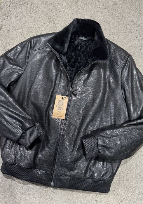 Зима ШКІРЯНІ Куртки AERONAUTICA MILITARE натуральна шкіра хутро!