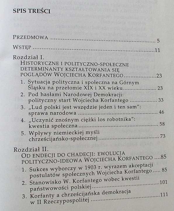 WOJCIECH KORFANTY Różne punkty widzenia + Myśl katolicko społeczna